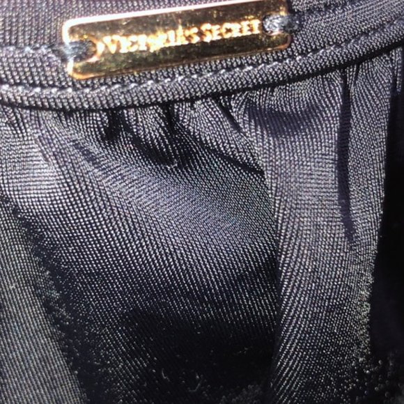 Victoria's Secret Black Old Hollywood Glamour one piece RUFFLE TOP bathi… - Picture 5 of 5